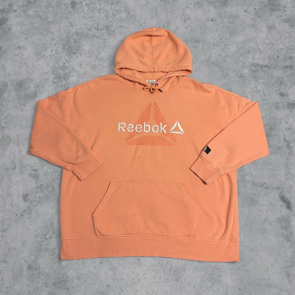 Reebok Men's Salmon Classic Fleece Hooded Sweatshirt Hoodie Size 2XL